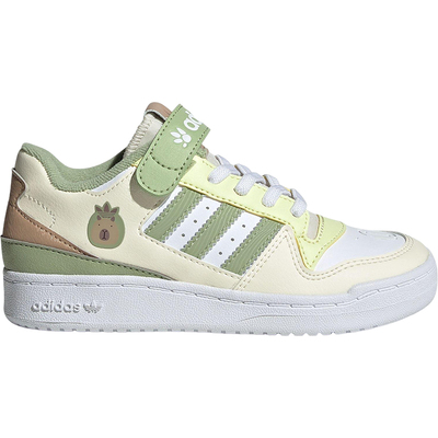 Adidas/阿迪达斯正品三叶草小童运动魔术贴透气板鞋JS2476