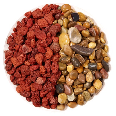 鱼缸底砂造景装饰火山石