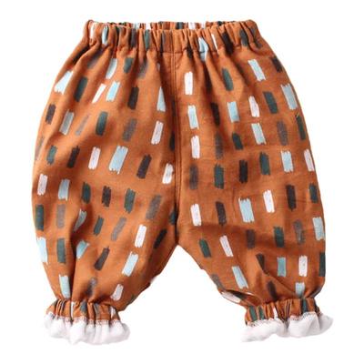 长裤棉布灯笼裤双层加绒薄绒裤