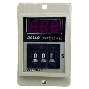 DALLO丹龙ASY-3D/2D拨码数显延时器时间继电器定时器99.9/999S/M