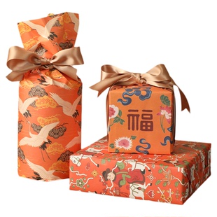 国风生日礼物包装纸高级感书皮纸礼盒幼儿园儿童礼品纸大尺寸盒子装饰包礼物彩纸牛皮纸零食糖果礼物纸教师节
