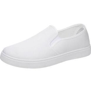 护士鞋男夏季软底新款工作上班透气小白鞋男款一脚蹬医院专用布鞋