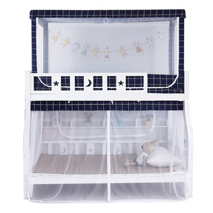 子母床蚊帐1.2上下铺1.5米梯形下铺专用家用高低床儿童双层上下床