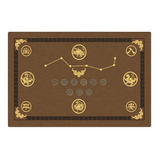 七星聚财开运风水地垫比利时绒入户门进门垫防滑蹭土耐脏脚垫