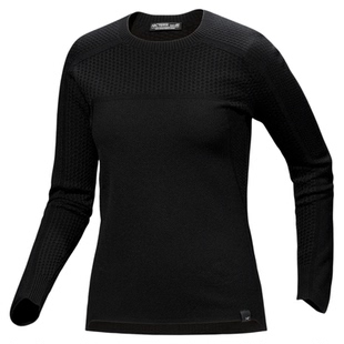 ARC'TERYX始祖鸟 HALLAM MERINO WOOL CREW 保暖 女子 羊毛针织衫