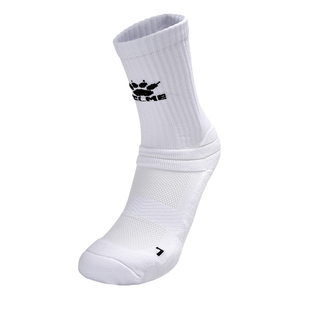 KELME卡尔美运动袜男中筒硅胶防滑专业透气加厚毛巾底耐磨足球袜