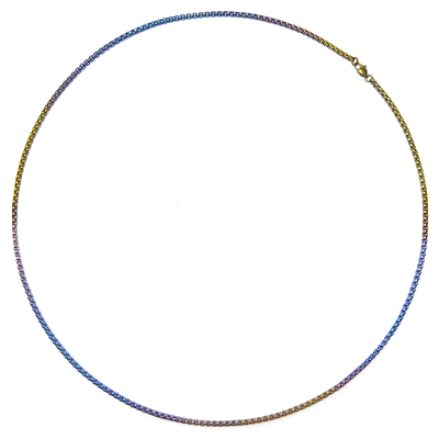 Ti纯钛项链方珠链超轻不过敏