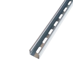 C型钢镀锌不锈钢抗震支架太阳能光伏导轨冲孔檩条U型槽钢带孔