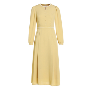 2026新款春季显身材气质连衣裙女知性裙子时髦大气正式场合长裙