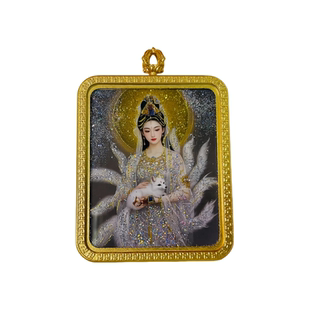 【正品唐卡】九尾狐吊坠项链梵仙山狐狸挂牌胡家供奉高档唐卡定制