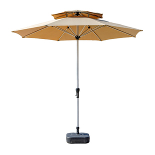 户外遮阳伞室外中柱伞保安亭太阳伞阳台摆摊庭院露天岗亭罗马伞