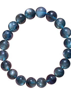 天然星光海蓝宝手链饰品送礼品女