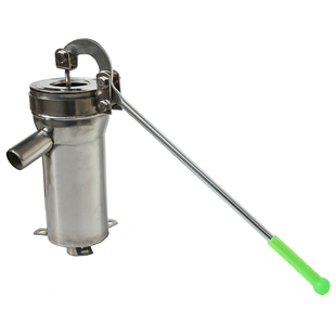 摇水泵压水井家用手动摇水机井水井头抽水泵吸水器老式不锈钢大头