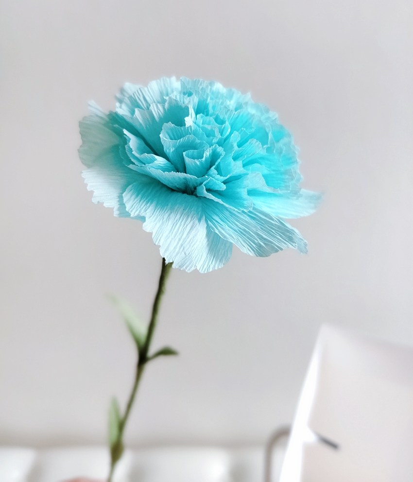 纸艺 皱纹纸康乃馨diy材料包手工花束 手工纸花diy材料包