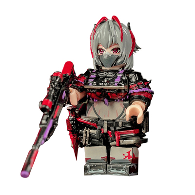 三角洲行动麦晓雯手办威龙明日方舟乐高人仔积木红狼周边模型玩具