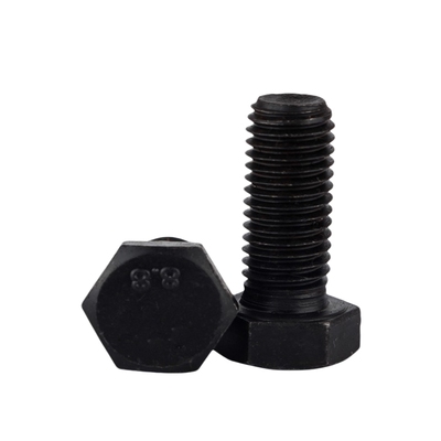 8.8左旋反牙外六角蓬发螺丝发黑