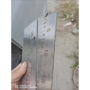 新款 255切割机横杆锯铝机配件挡板靠山10寸斜切锯不锈钢靠板靠尺