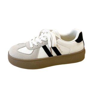 森马女鞋加绒德训鞋2025冬季新款爆款休闲鞋子女款二棉鞋厚底板鞋