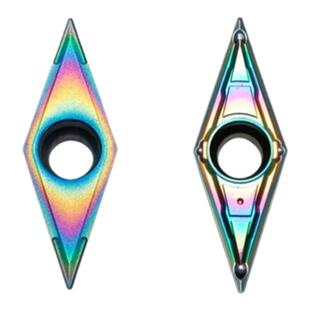 彩色淬火35度菱形小内孔数控单面镗刀片VBGT160402 VCMT VBMT1103