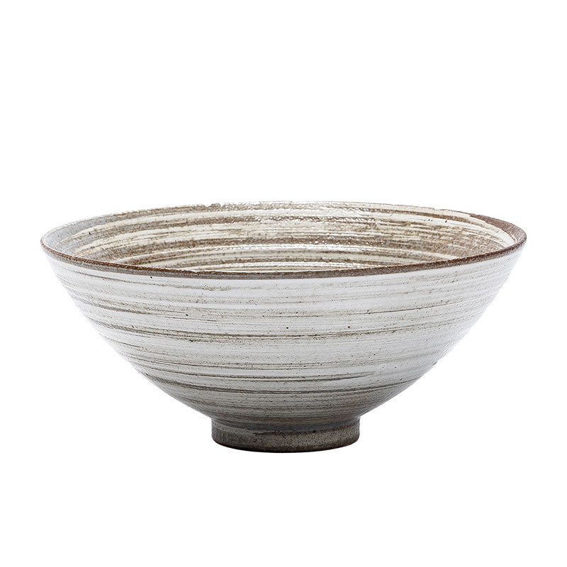 高颜值中古风陶瓷斗笠碗