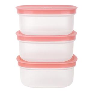 加厚抗菌保鲜盒食品级原塑料水果肉类冷冻专用密封分装冰箱收纳小