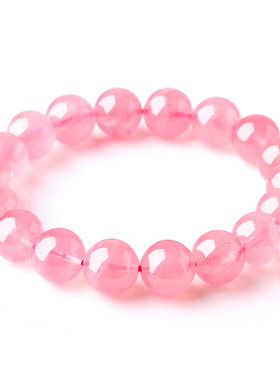 粉水晶时尚风百搭女士单圈手链