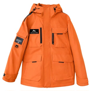 商场专柜撤柜石墨烯90鹅绒300克户外男士羽绒服极寒工装外套男款