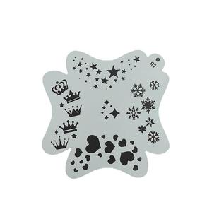 儿童镂空绘画模板面部脸部人体彩绘辅助万圣节模具练习板图案图形