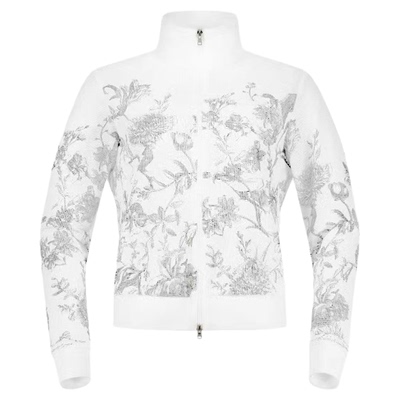 高尔夫服装女士2025秋新款时尚百搭显瘦运动休闲拉链外套纯色