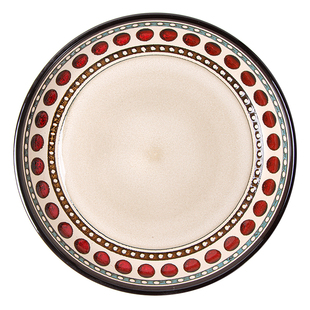 佰润 波尔顿牛排餐盘家用菜盘意面盘轻奢波点盘子平盘陶瓷西餐盘