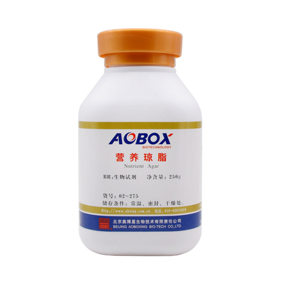 营养琼脂培养基北京奥博星正品保证250g/瓶生化试剂02-275