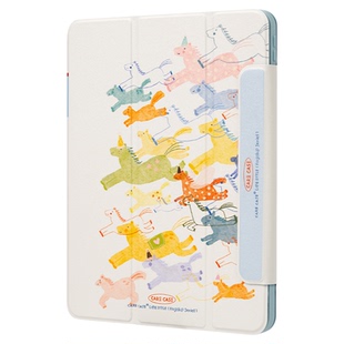 CARECASE 插画彩色小马 iPad保护套 可爱 原创设计 适用于苹果iPad Pro10.9 11寸12.9寸 air13寸 mini6/7