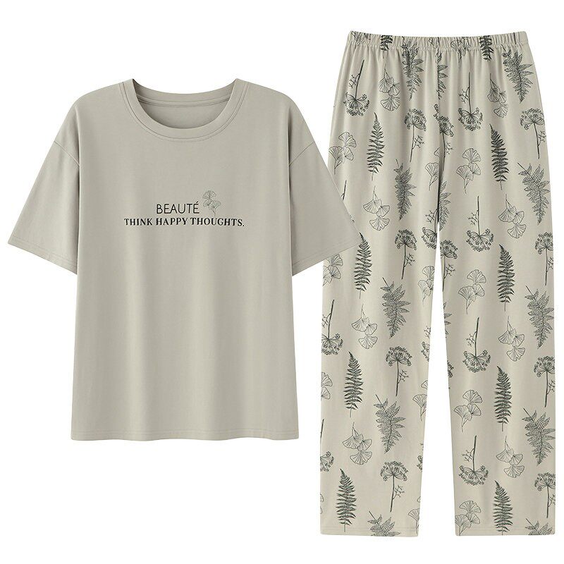 初子尼夏季纯棉女士家居服套装