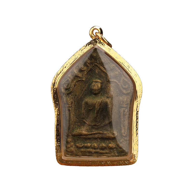 泰国佛牌正品龙婆撒空2543坤平佛 银符管美品 比赛证书萨玛空卡