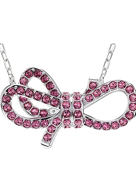 施华洛世奇Lifelong Bow 女士长款蝴蝶结项链百搭高级感吊坠