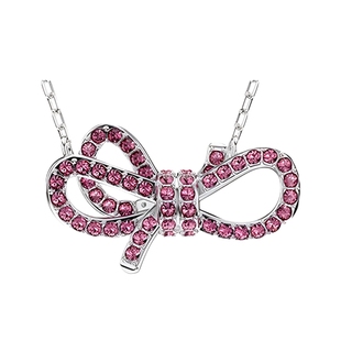 施华洛世奇Lifelong Bow 女士长款蝴蝶结项链百搭高级感吊坠