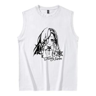 游戏重返未来1999柏林以东十四行诗周边夏季纯棉百搭无袖背心衣服