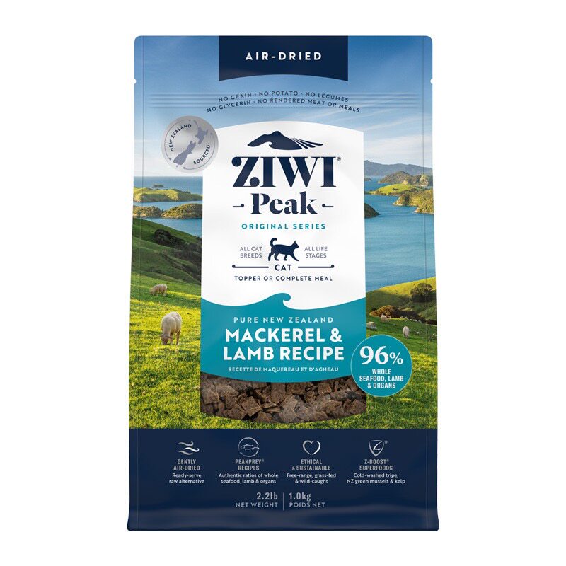 ziwi滋益巅峰风干无谷肉干猫粮鸡肉牛肉冻干马鲛鱼