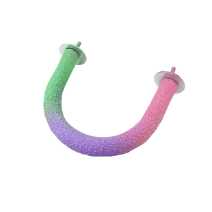 【宠大条】鹦鹉磨砂磨爪站杆U形树脂站棒虎皮玄凤磨嘴站台鸟站架