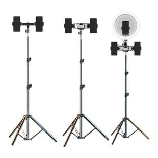 多机位双机位手机直播专用支架补光灯三机位四机位拍摄自拍三角架夹落地式多功能拍摄三脚架拍照视频支撑架