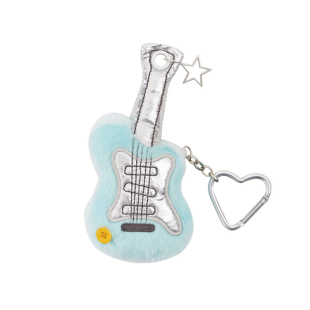 若素良品可爱趣味创意毛绒高级感小吉他包包手机钥匙挂件饰品百搭