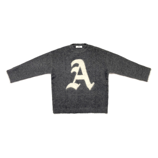 AHA爱侈艾·【张真源孟佳徐若晗】羊驼毛混纺冬A字母提花毛衣套装