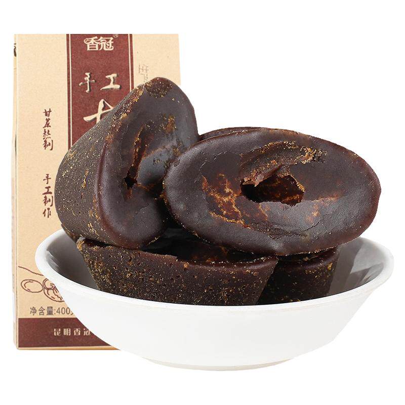 古法红糖正宗云南特产香冠手工甘蔗元宝月子土黑糖果原味老红糖块