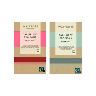 waitrose大吉岭红茶茶包原装进口阿萨姆奶茶原料英式下午茶伴手礼