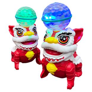 电动顶球旋转舞狮婴儿0一1岁2宝宝3练习抬头玩具益智早教男童女孩