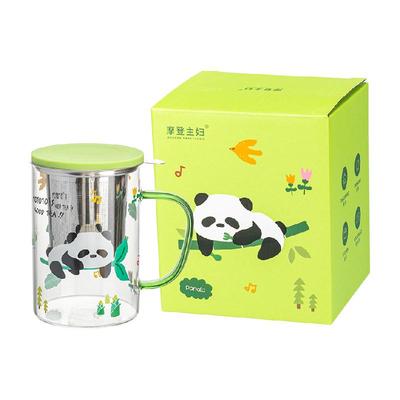 摩登主妇mototo配盖玻璃杯420ml