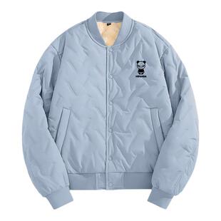 Hipanda你好熊猫三防棒球服外套加绒加厚飞行服2025冬季新款棉服