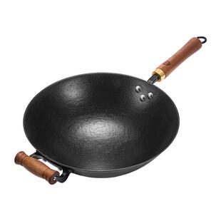 王源吉古法家用炒锅铁锅手工铸铁炒菜无涂层铁锅老式家用不粘锅