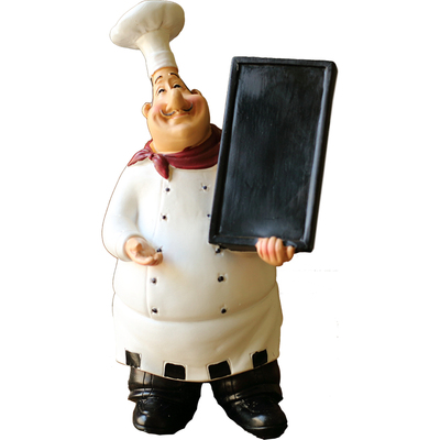 欧美餐厅美式厨师造型装饰