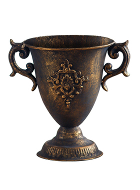 复古铁艺花器金属花器摆件